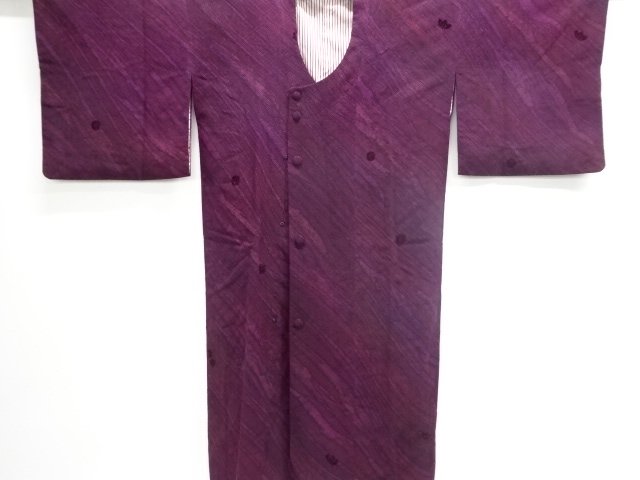 JAPANESE KIMONO / MICHIYUKI COAT / CUT VELVET / STRIPE 